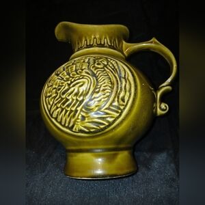 Beautiful 1968 Vintage McCoy Pottery Turkey Pitcher.